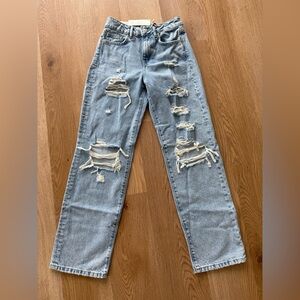Brand New Straight Leg Distressed Jeans